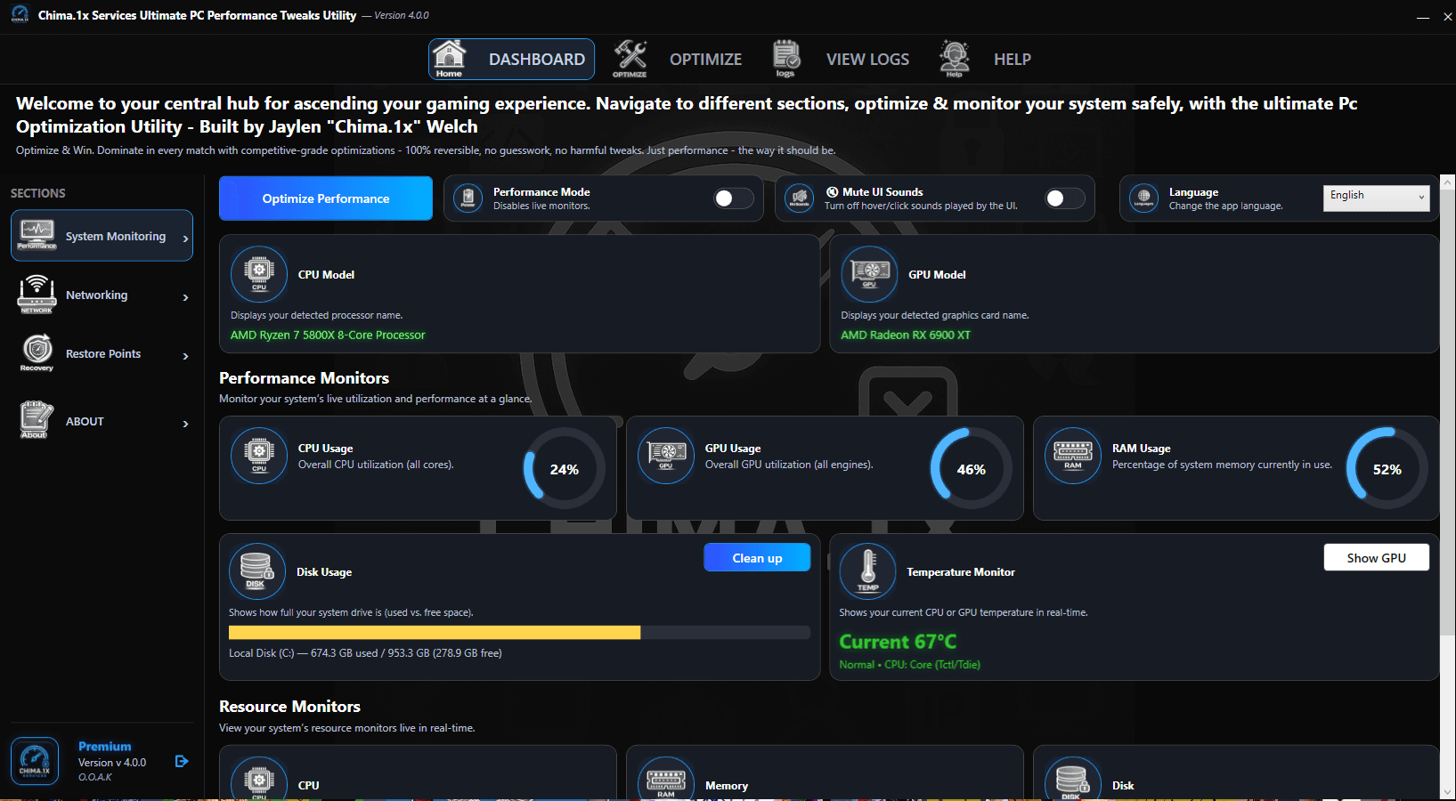 Ultimate PC Performance Tweaks Utility